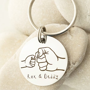 Personalisierte Geschenk für Papa Papa Opa, Vatertag Schlüsselanhänger, personalisierte Schlüsselanhänger, Weihnachten Idee, graviert