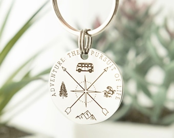 Campervan Gift - VW Camper Van Gift - Travel Gift - Van Keyring - Gift for Him - Walking Gift - Swimming Gift - Camping Gift -Campervan Idea