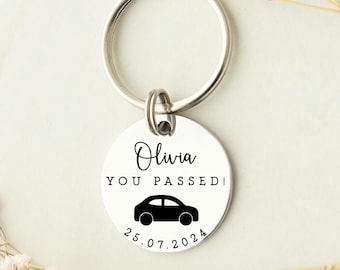 Driving Test Keyring, Passed Driving Test, New Driver Keyring - Personalised Driving Gift - New Driver Gift - First Car Keychain - Learner