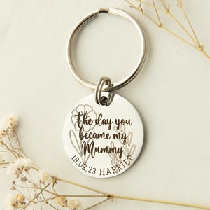 New Mum Gift - Gift for Mummy - New Baby Girl - New Baby Boy - Baby Shower Gift - Personalised Keyring - Personalized Keychain