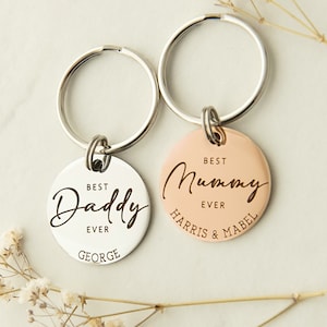 Porte-clés Meilleur papa de tous les temps - Meilleur papa - Cadeau pour papa - Cadeau papa - Porte-clés papa - Cadeau papa - Porte-clés personnalisé - Porte-clés grand-père