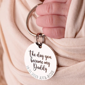 Cadeau nouveau-né papa - Porte-clés papa - Cadeaux pour papa - Cadeaux pour lui - Nouveau cadeau pour bébé - Cadeau personnalisé - Cadeaux papa - Cadeaux papa - Cadeaux papa