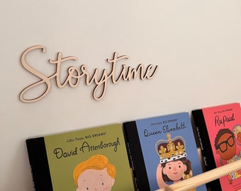 Storytime Sign - Reading Corner Sign - Wooden Sign for Nursery - Nursery Decor - Children's Bedroom - Gift for Baby - Home Decor - Baby Sign