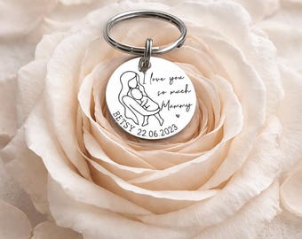 Mothers Day Gift - Gift for Mummy - Gift for Mama - Gift for Mum - New Mum - Gift for Mom - Gift for Her - Mothers Day Keychain-Personalised
