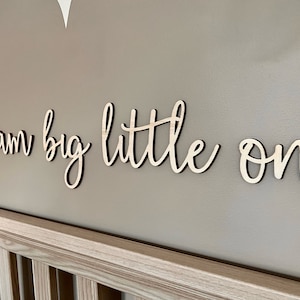 Dream big little one sign Nursery Decor Sign for Nursery Wall Art Nursery Plaque Kids Bedroom Sign Home Decor Wooden Sign zdjęcie 4