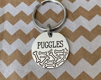 Gepersonaliseerde hondenpenning, gegraveerd huisdier-ID, aangepast huisdierlabel, aangepast huisdier-ID, kraaglabel, puppylabel, kat-ID, kattenlabel, honden-ID-label
