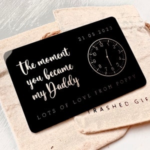 Inserto de billetera personalizado para papá, papá y abuelo - Regalo para papá - Regalo para papá - Regalo para papá - Regalo personalizado para papá - Regalo para papá nuevo