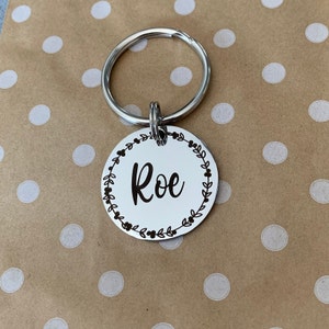 Engraved ID Tag, Personalised Dog Tag, Pet ID, Collar Tag, Engraved Tag, Personalized name Tag, Cat Tag, Cat id, Dog Id, Dog ID Tag