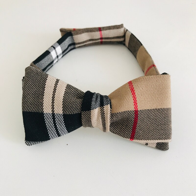Broun Modern Tartan Bow Tie main image 0