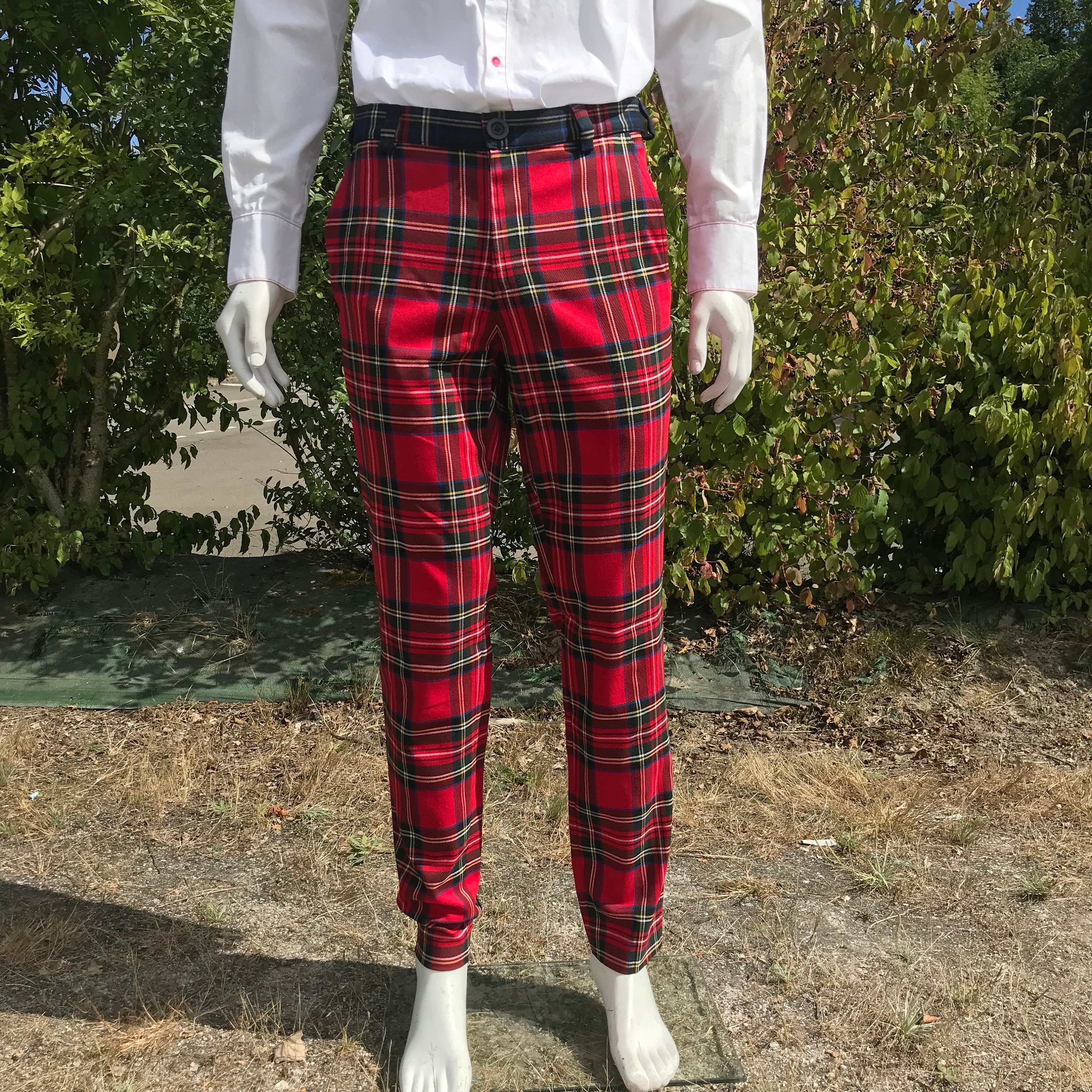 Harbor Pant Stretch Twill Royal Stewart Tartan Plaid 54 OFF