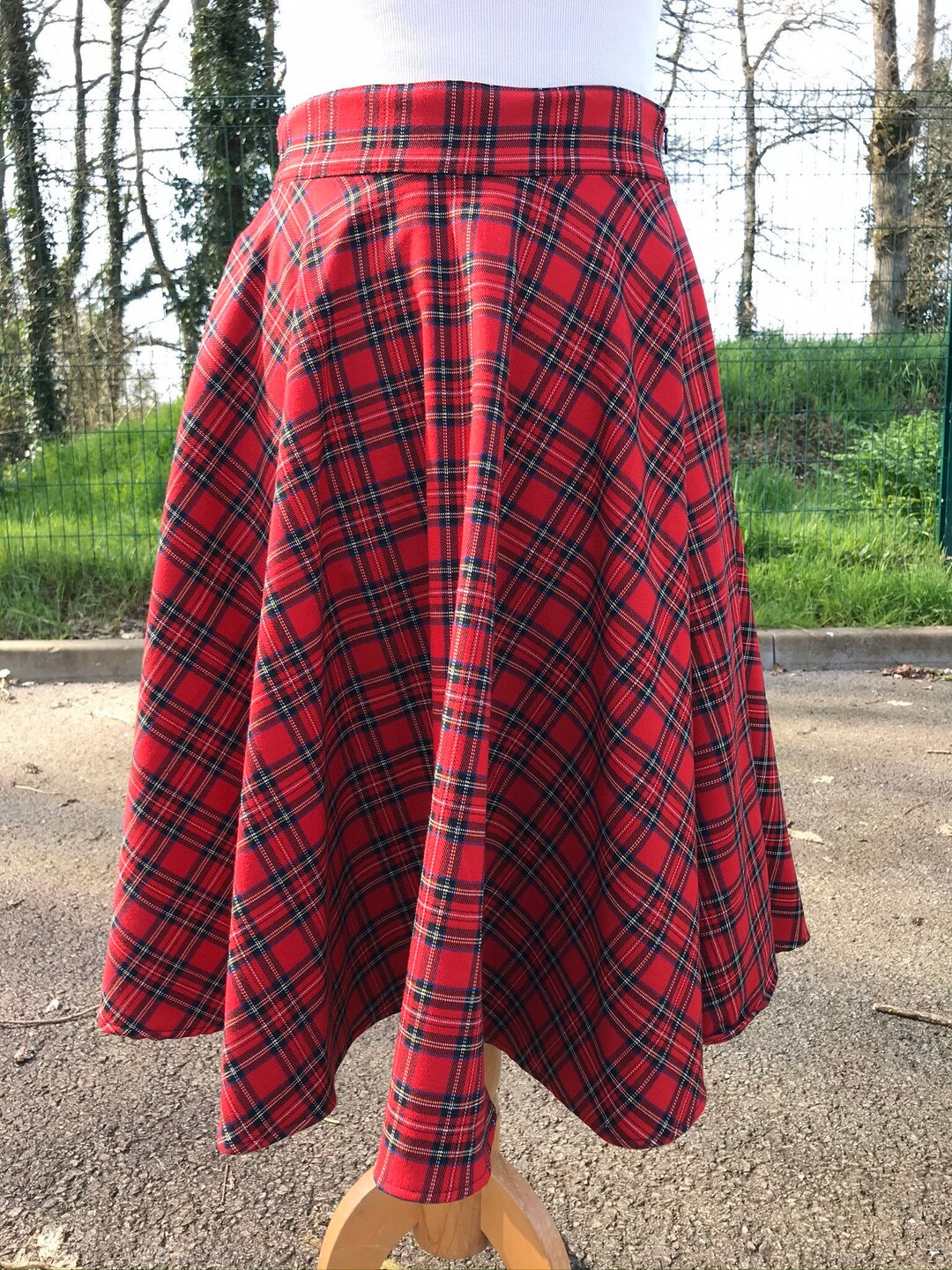 Mini jupe vintage motif Méditerranée Provence oranges taille 36 - Vêtements