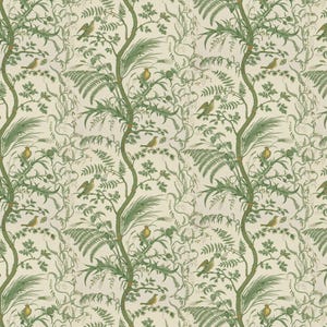 WALLPAPER - Brunschwig Fils - BIRD THISTLE - Green -  Minimum 2 Rolls