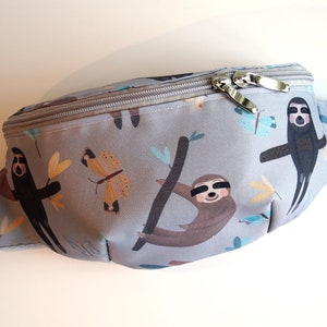 Faultier Gürteltasche, Hüfttasche,Bauchtasche, lustiger Rucksack, wasserdicht, handgemacht