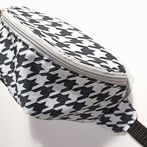 Black &White Belt tas, heuptas, bumbag, grappig pak, waterdicht, handgemaakt