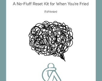 Burnout Recovery Kit Printable