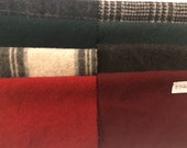 Wool fabric for Applique, rug hooking, 5 quot x 7 quot wool pieces, pack of 8, upcycled Wool Bundle 57123.