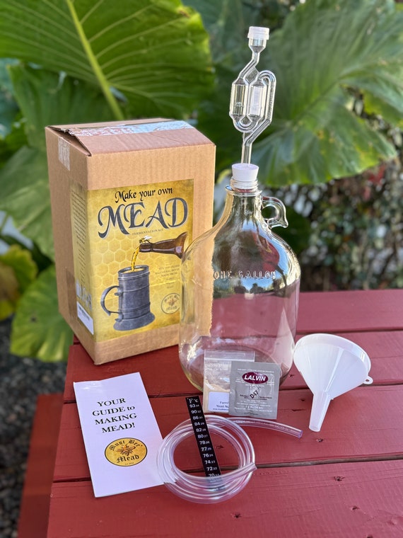 One Gallon Mead Making Kit With Fresh Local California Raw Honey
