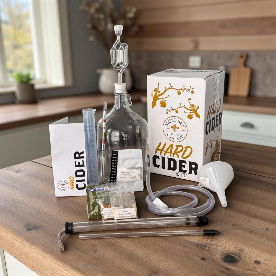 Complete Hard Cider Making Kit – Includes Hydrometer, Airlock, Yeast ...