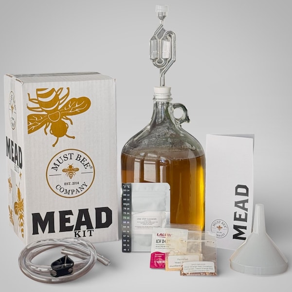 Mead Making Kit: 1-Gallon Home Brew Kit to Make Your Own Honey Wine- DIY Mead Brewing Kit