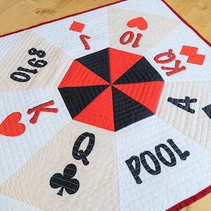 Michigan Rummy Game Mat | LARGE Size | Quilted | Fabric Board Game