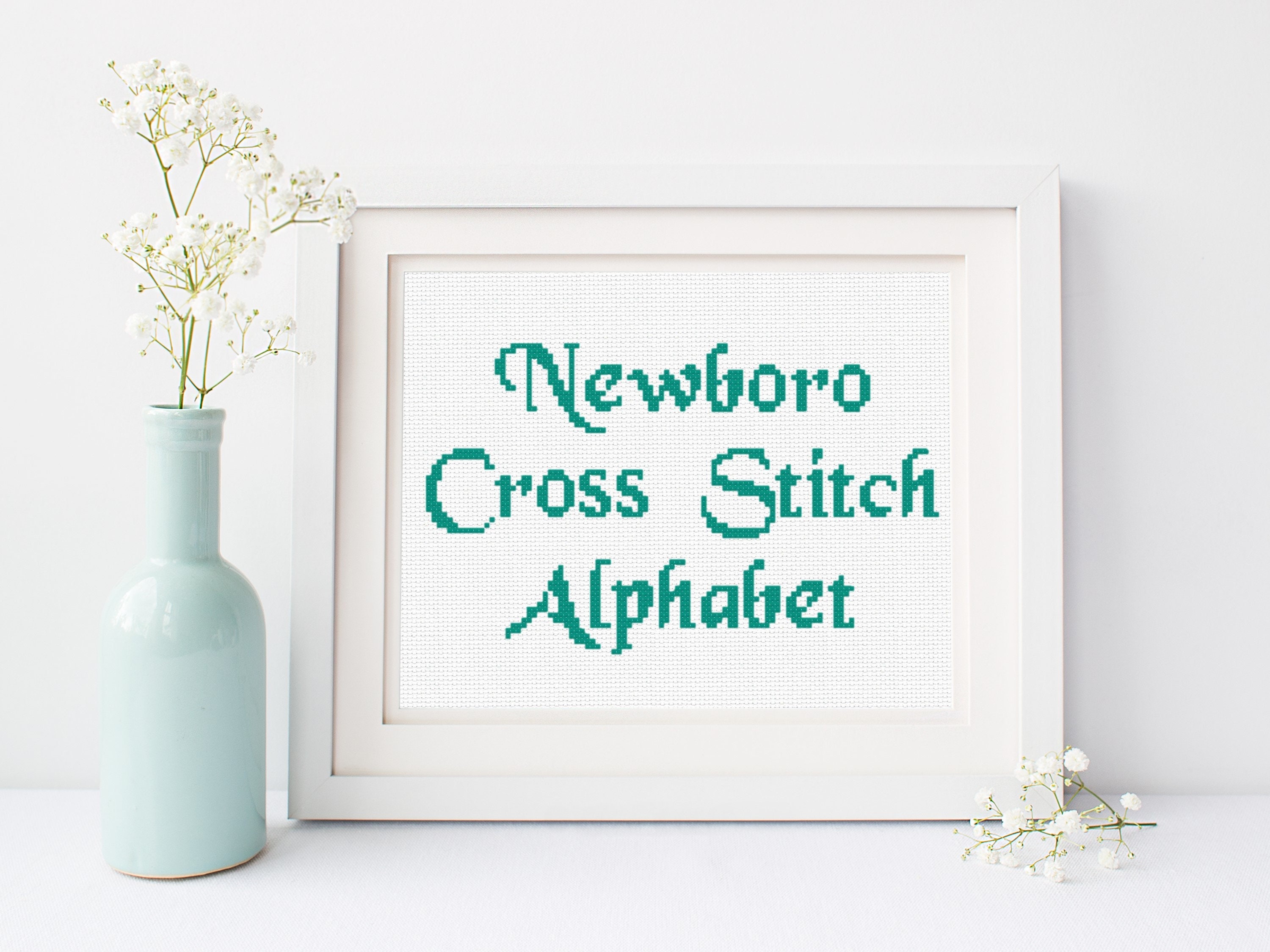 2024 365 Days of Stitches Pattern With Fancy Abbreviated Lettering Months  and Year Embroidery DIGITAL DOWNLOAD 