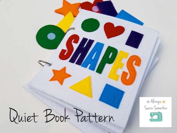 PDF PATTERN: SHAPES quiet book/felt book/busy book