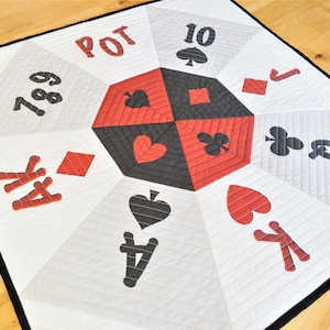 Rummoli Game Mat | LARGE Size | Quilted | Fabric Board Game