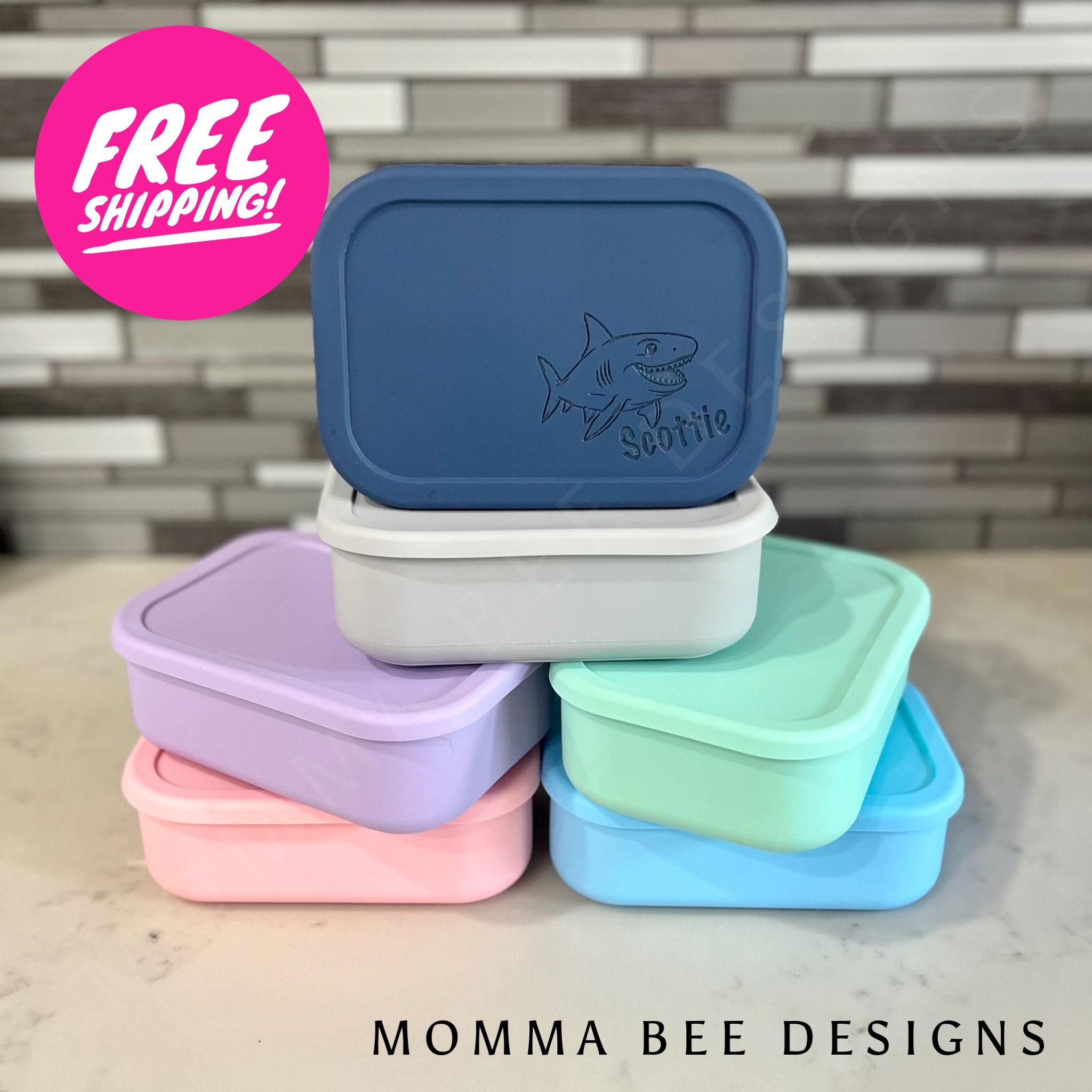 Personalized Silicone Bento Box – Creatively Southern