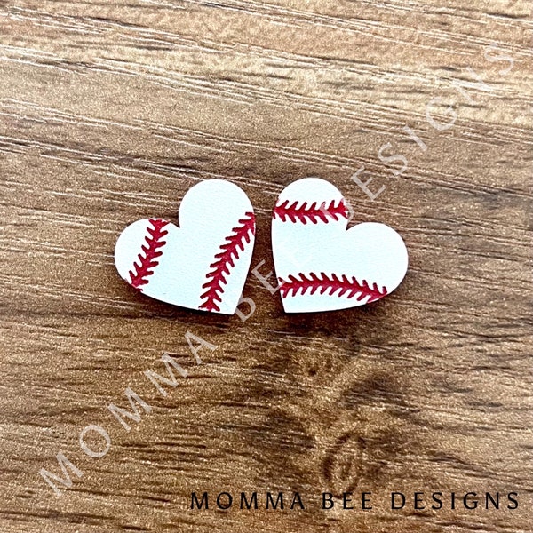 Brincos de beisebol personalizados, brincos de coração, brincos de mãe de beisebol, brincos personalizados, número de camisa, presente de equipe, presente de treinador