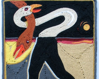 Fiber Art Surreal Original Yarn