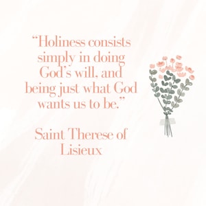 Printable Saint Therese of Lisieux