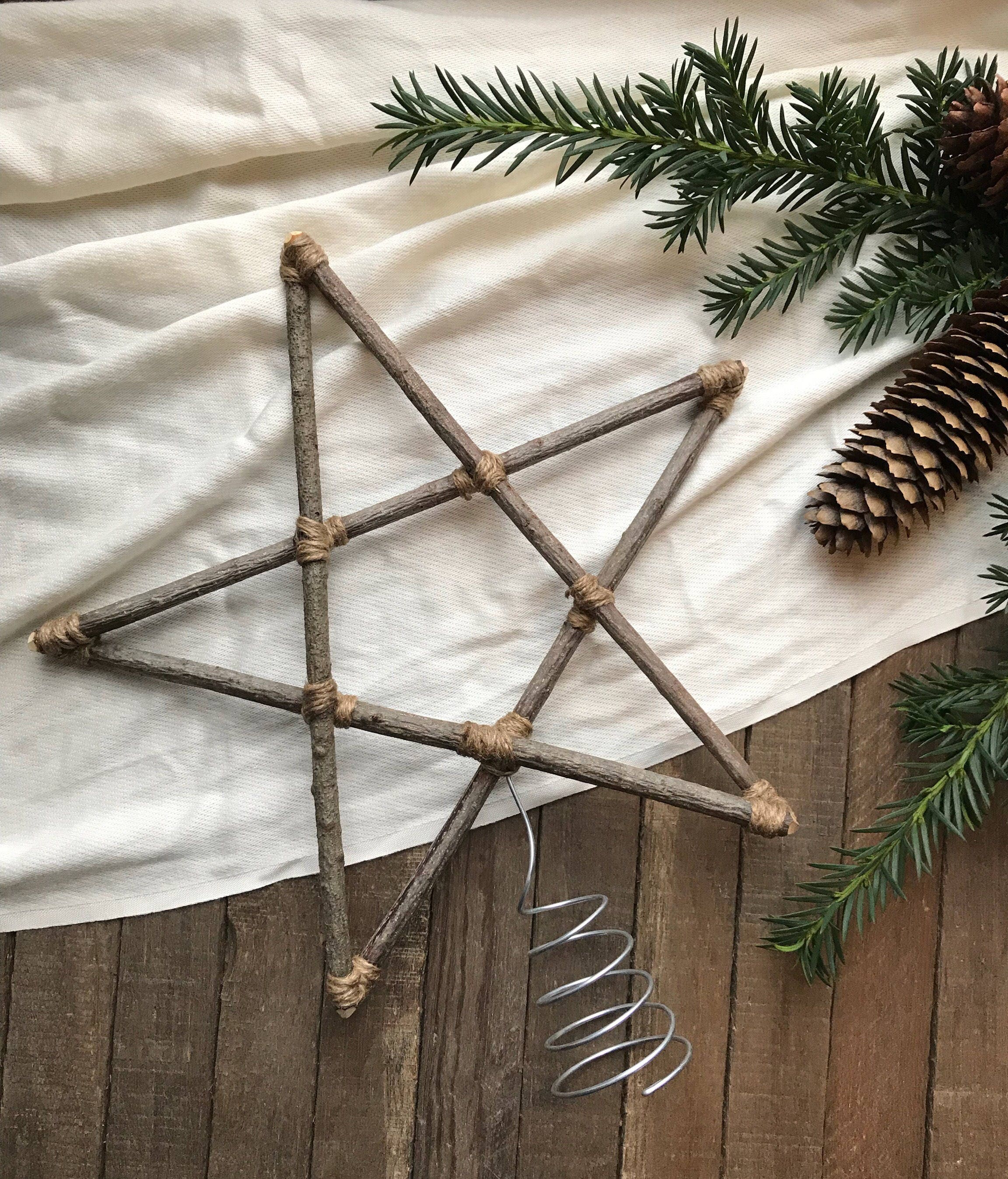 Diy wooden christmas tree star Clearance