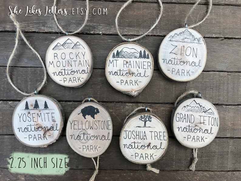MEDIUM 2.25 National Park Christmas Ornament Custom image 1