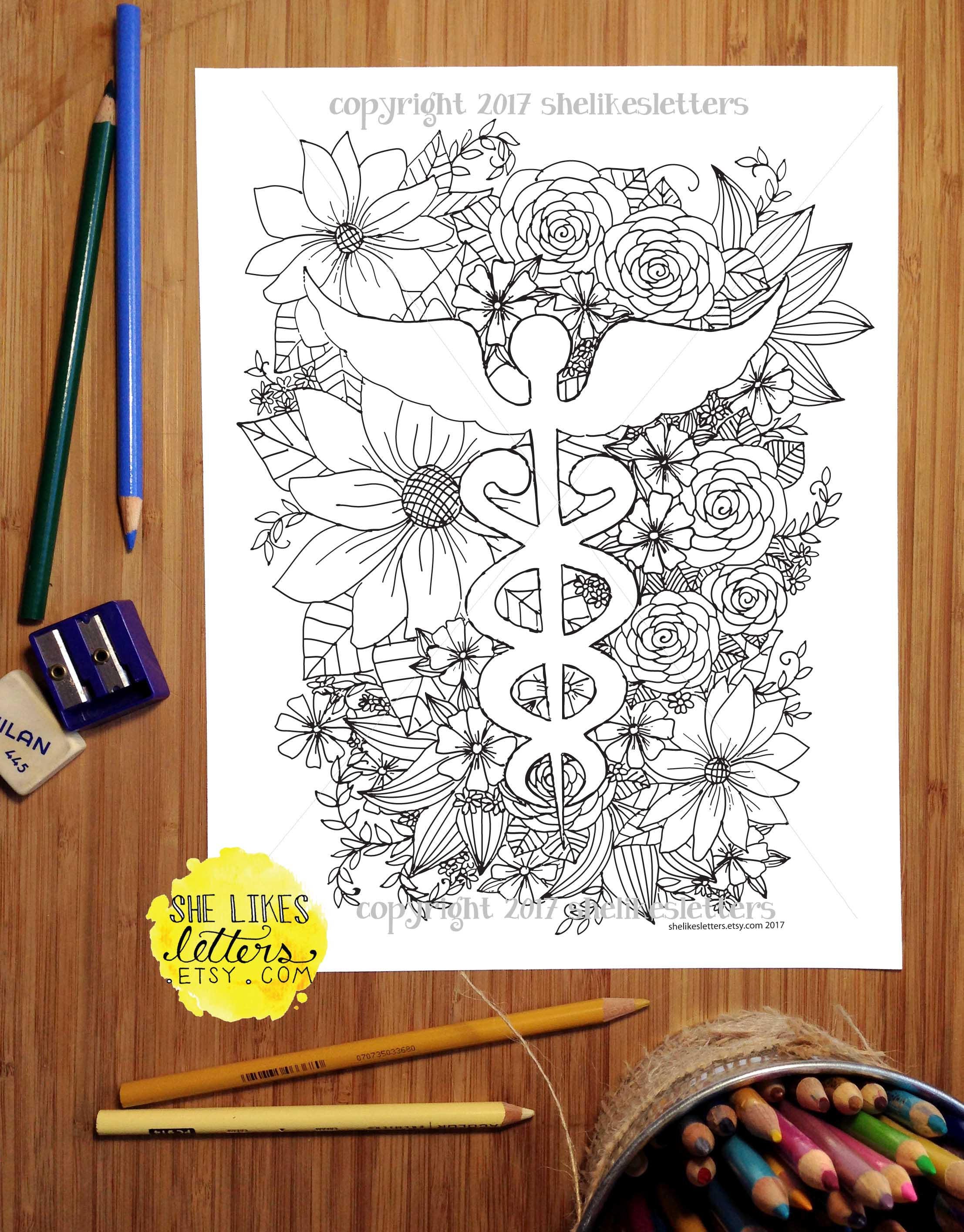 Beautiful Nurse Printable Coloring Pages - Free Printable Coloring Pages