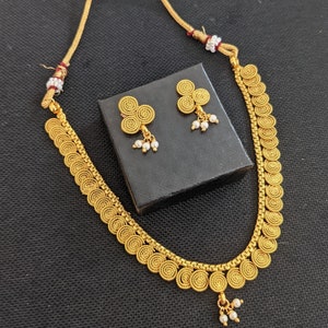 SALE 4 Designs / Gold Plated Choker Set 