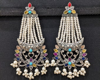Oxidized Earrings - Etsy