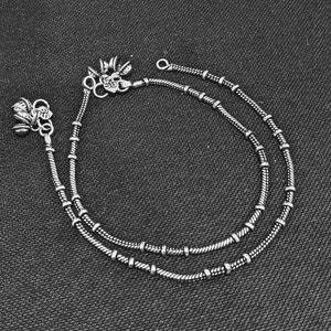 Oxidized Silver Anklet German Silver Black Metal Finish Indian Traditional Anklets Indian Payal Golusu Casual Wear boho Jewelry Etsy Canada