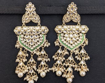 Indian gifts Bollywood Earrings Long Earrings Peacock Chidiyaa Earring Afghani Tribal FIDGET spinner Earrings Filigree Mexican Earring
