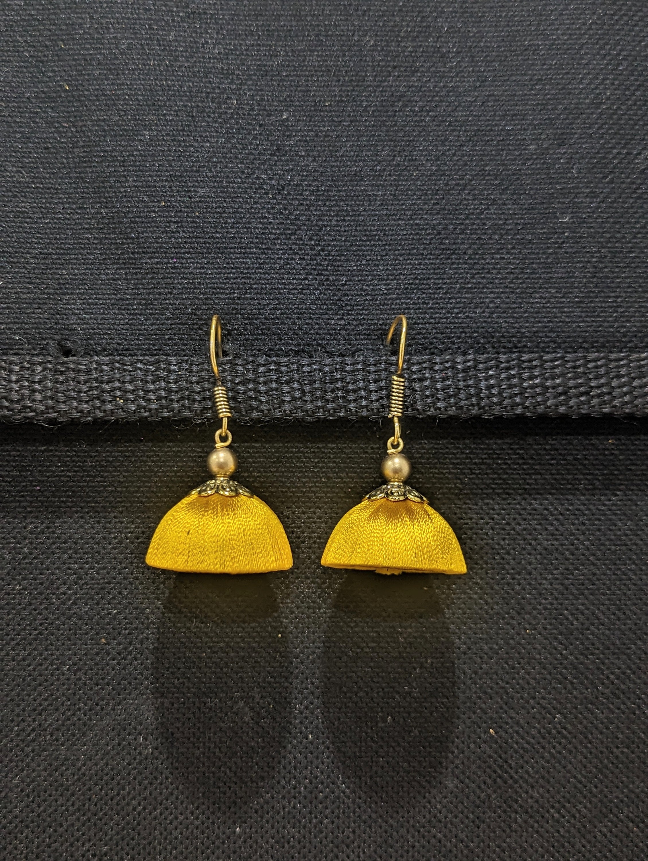 Khandelwalimpex Golden Silk Thread Earrings, Shape: Round at Rs 280/pair in  Jaipur