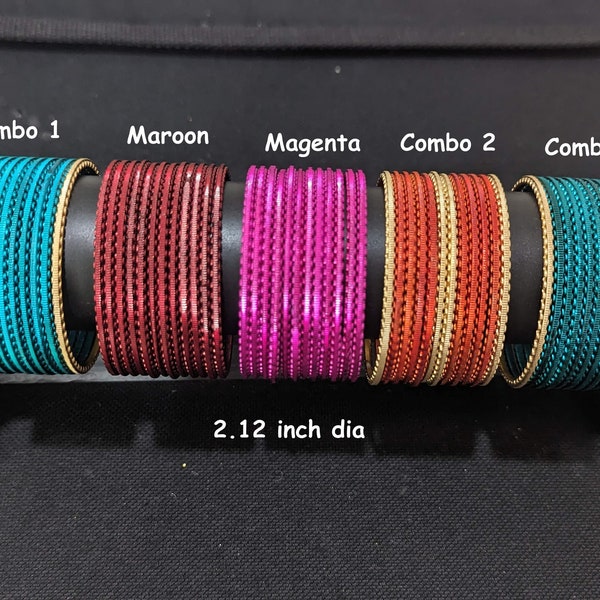 Kids Bangles / CLEARANCE SALE - Thin metal Bangles / Colorful Bangles / Indian Bangles / Girl Bangles / Bangle Bracelet / Dozen Bangles