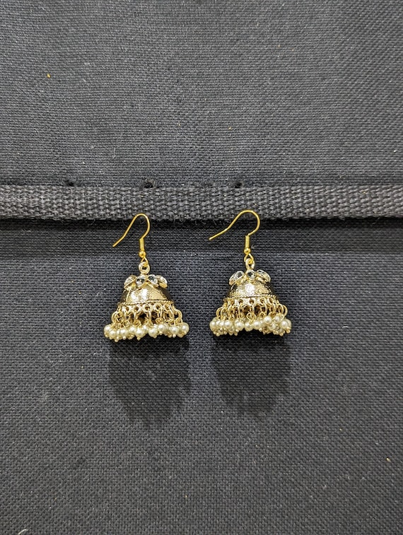 Buy Jewelopia Oxidised Earrings Silver Jhumka Earring German Silver  Oxidized Jewellery Peacock Designer Stylish Pearl Drop Traditional Jhumki  Earrings For Women and Girls Online at Best Prices in India - JioMart.