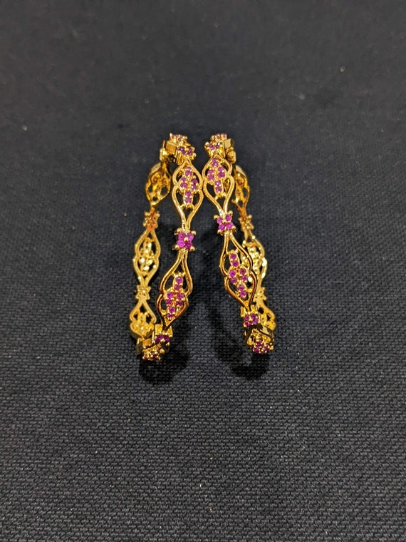 Woman 18K Gold Plated 2 Layers Curb Chain Heart Charm Beaded Bracelet  Bangle | eBay
