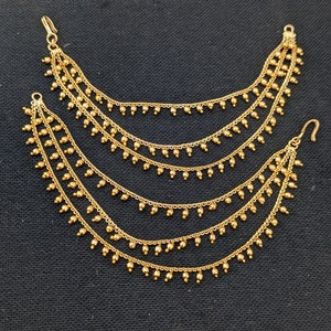 Gold ear side chains with price deals