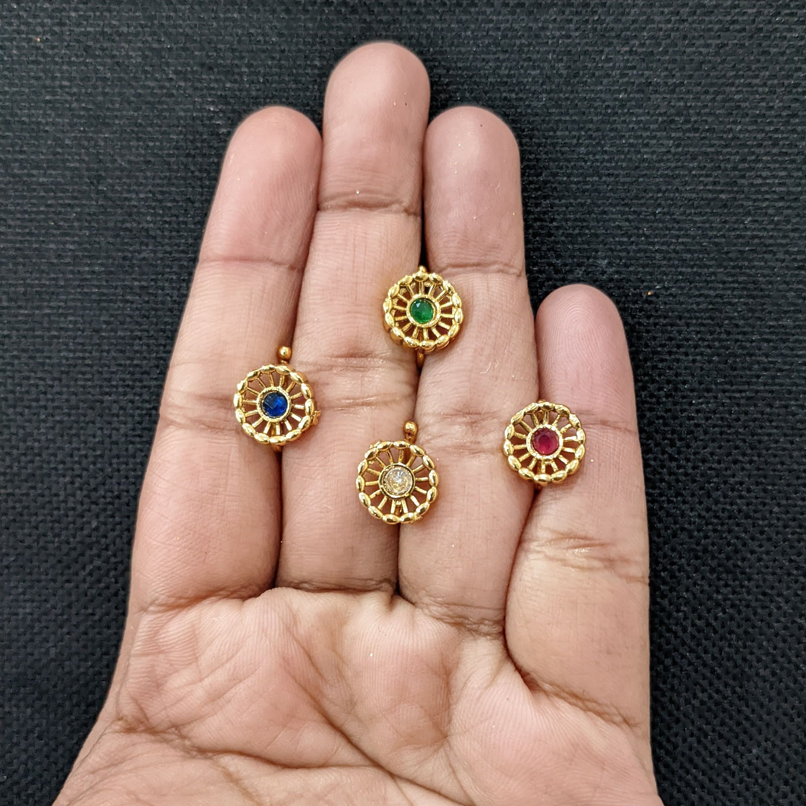 Bengali nose pin design sale