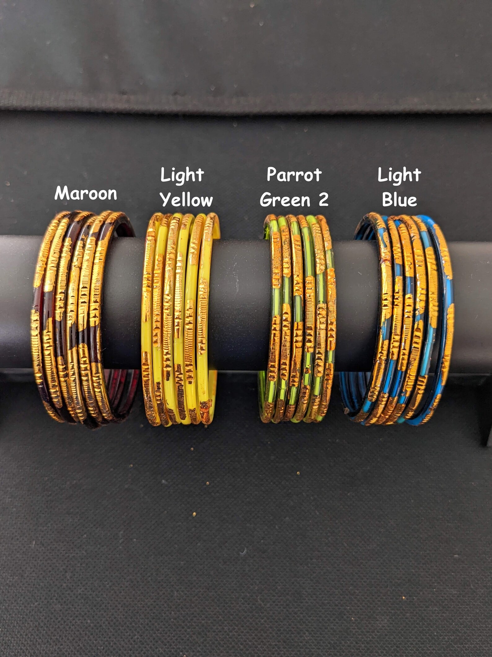 Traditional Glass Bangles / Half Dozen Bangles / Baby Shower / Etsy