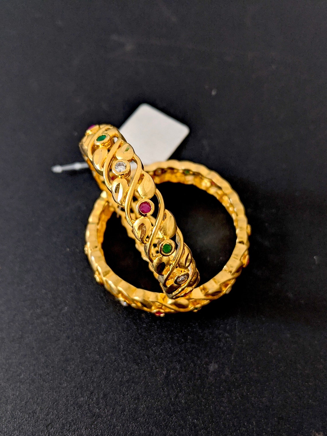 Toddler Kids Bangles / One Gram Gold CZ Bangles / Indian Etsy