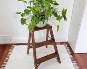 Vintage Solid Wood Step Ladder