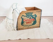 Vintage Canada Dry Wood Crate 1963