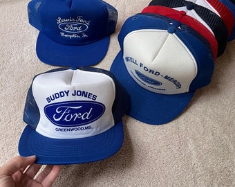 Vintage Buddy Jones Ford Trucker SnapBack Cap