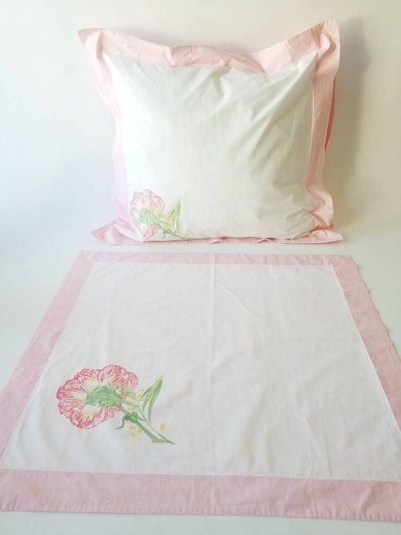 Vintage Yves Delorme Euro Pillow Shams 4 Available Etsy